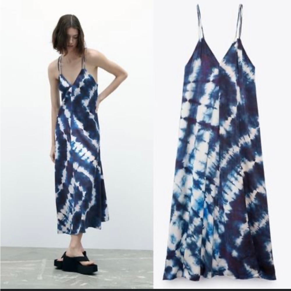 Zara 2023 SS Casual style Plain medium slip Dress
